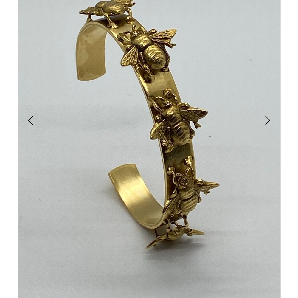 Gold Bee Cuff Bracelet